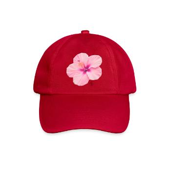 Intensiver blassrosa Hibiskus - Baseballkappe - klassisch Rot - Vorne