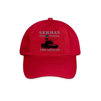 Panzer Gepard , Tank, Militär, Oldschool (25) - Baseballkappe - klassisch Rot - Vorne