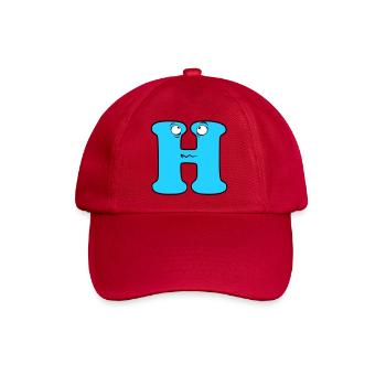H - Baseballkappe - klassisch Rot - Vorne