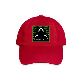 Darknet - Baseballkappe - klassisch Rot - Vorne