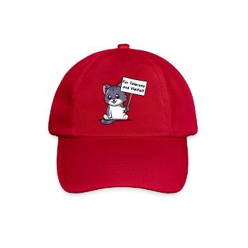 Kittehs für Toleranz und Vielfalt - Baseballkappe - klassisch Rot - Vorne