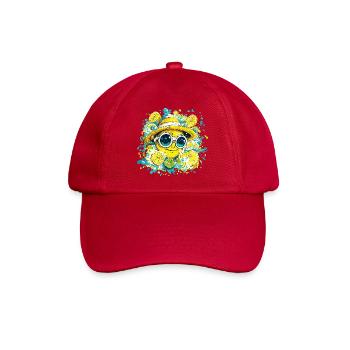 Zitrus Lächeln mit Hut und Brille - Baseballkappe - klassisch Rot - Vorne