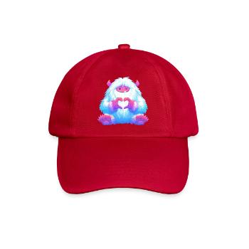 Kuscheliges Herzmonster - Baseballkappe - klassisch Rot - Vorne