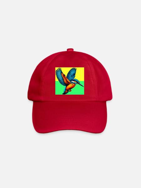 Eisvogel - Baseballkappe - klassisch Rot
