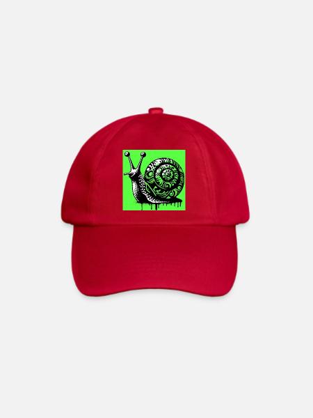 Schnecke - Baseballkappe - klassisch Rot