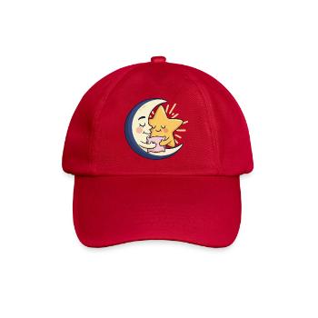 Mond und Stern Kuschelfreund - Baseballkappe - klassisch Rot - Vorne