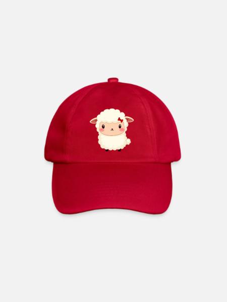 Schaf - Baseballkappe - klassisch Rot