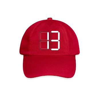NUMMER 13 Dreizehn Geburtstag Geschenk Digital - Baseballkappe - klassisch Rot - Vorne