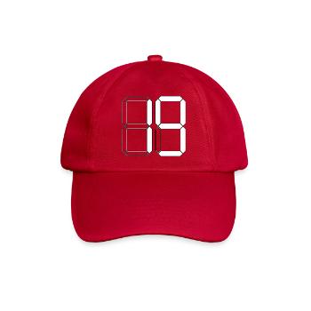 NUMMER 19 Neunzehn Geburtstag Geschenk Digital - Baseballkappe - klassisch Rot - Vorne
