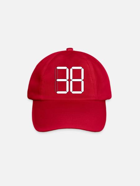 NUMMER 38 Achtunddreißig Geschenk Digital - Baseballkappe - klassisch Rot
