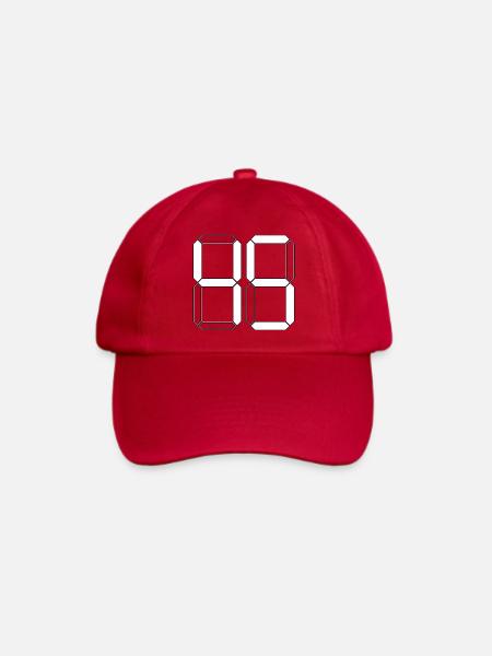 NUMMER 45 Fünfundvierzig Geschenk Digital - Baseballkappe - klassisch Rot