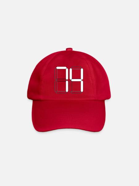 NUMMER 74 Vierundsiebzig Geschenk Digital - Baseballkappe - klassisch Rot