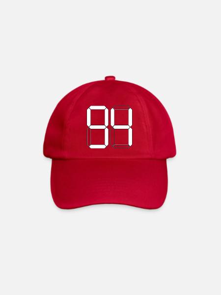 NUMMER 94 Vierundneunzig Geschenk Digital - Baseballkappe - klassisch Rot