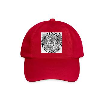 Vida Loca Mandala mit Flügeln - Baseballkappe - klassisch Rot - Vorne