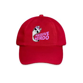 Massive weirdo Komischer Weirdo Lustig Lama Frau - Baseballkappe - klassisch Rot - Vorne