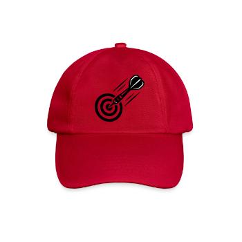 Fliegender Dartpfeil Icon - Baseballkappe - klassisch Rot - Vorne