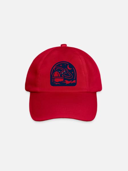 Observatorium Weltall Icon - Baseballkappe - klassisch Rot