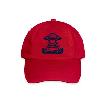 Ufo Alien Raumschiff Grafik - Baseballkappe - klassisch Rot - Vorne