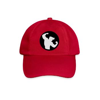 Bodybuilding Muskelprotz 2farbig - Baseballkappe - klassisch Rot - Vorne