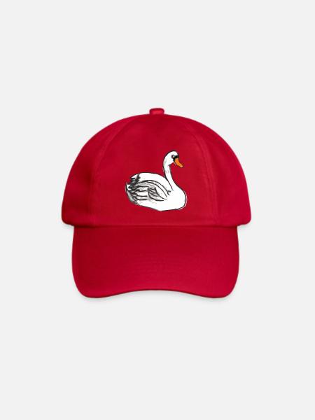 schwan swan - Baseballkappe - klassisch Rot