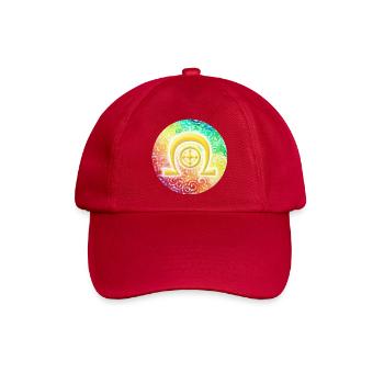 Regenbogen-Dimensionssymbol Heilung - Sonja Ariel - Baseballkappe - klassisch Rot - Vorne