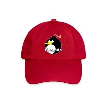 Penguin - Baseballkappe - klassisch Rot - Vorne