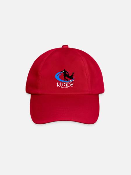 Rugby - Baseballkappe - klassisch Rot
