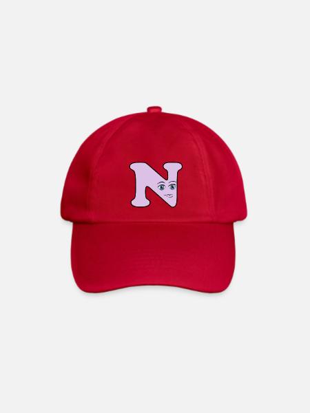 N - Baseballkappe - klassisch Rot