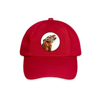 Tiger smiling - Baseballkappe - klassisch Rot - Vorne
