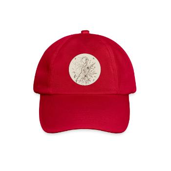 Botanische Weiblichkeit im Zierkreis - Baseballkappe - klassisch Rot - Vorne
