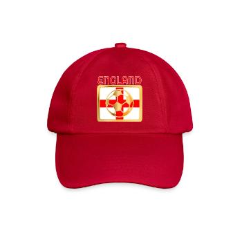 ENGLAND SPIELT FUSSBALL FUSSBALL - Baseballkappe - klassisch Rot - Vorne