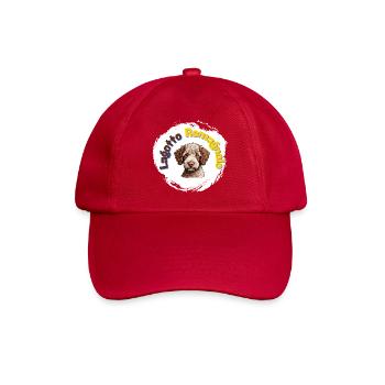 Lagotto Romagnolo mit Schriftzug - Baseballkappe - klassisch Rot - Vorne