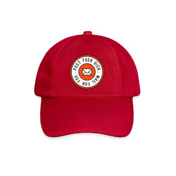 Post fuer dich dreifarbig - Baseballkappe - klassisch Rot - Vorne
