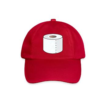 KLOPAPIER TOILETTENPAPIER - Baseballkappe - klassisch Rot - Vorne