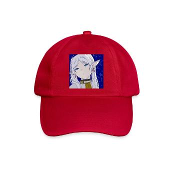 Frieren selbstgezeichnet, Anime Frieren Portrait - Baseballkappe - klassisch Rot - Vorne