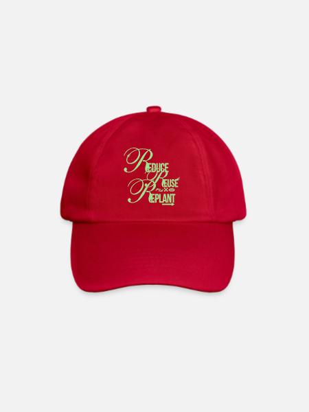 Reduce Reuse Replant Statement - Baseballkappe - klassisch Rot