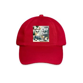 CEO of Chill - Baseballkappe - klassisch Rot - Vorne
