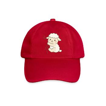 Cuddle Lamb Love - Baseballkappe - klassisch Rot - Vorne
