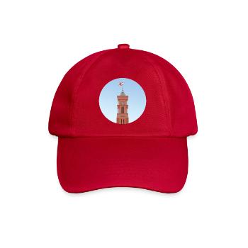 Der Turm des Roten Rathaus in Berlin - Baseballkappe - klassisch Rot - Vorne