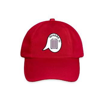 WO KOFFER URLAUB - Baseballkappe - klassisch Rot - Vorne
