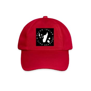 Design für den Indischen Ozean - Baseballkappe - klassisch Rot - Vorne