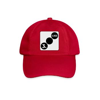 Würfell - 3. Klasse Schulklasse - Baseballkappe - klassisch Rot - Vorne