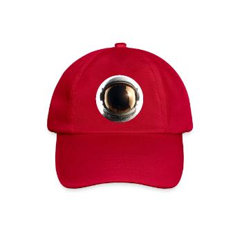 Astronautenhelm im Sonnenlicht - Baseballkappe - klassisch Rot - Vorne