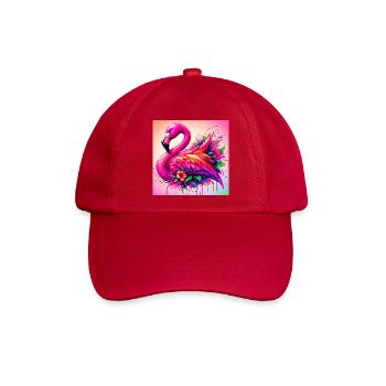 Flamingo - Baseballkappe - klassisch Rot - Vorne