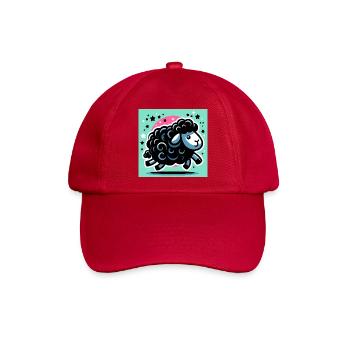 Schwarzes Schaf - Baseballkappe - klassisch Rot - Vorne
