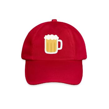 Schaumiger Bierkrug Illustration - Baseballkappe - klassisch Rot - Vorne