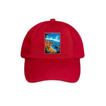 Sorrento Italien Vintage-Reiseplakat Stadtbild WPA - Baseballkappe - klassisch Rot - Vorne