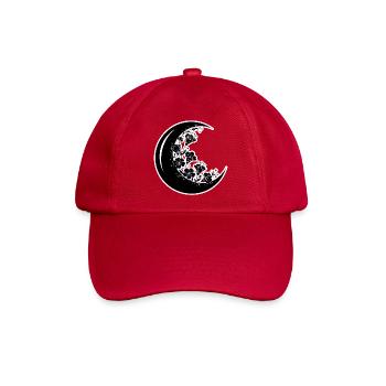 Blumen Mondphase Illustration - Baseballkappe - klassisch Rot - Vorne