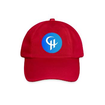 Abstrakter Mond- und Sonne-Design - Baseballkappe - klassisch Rot - Vorne