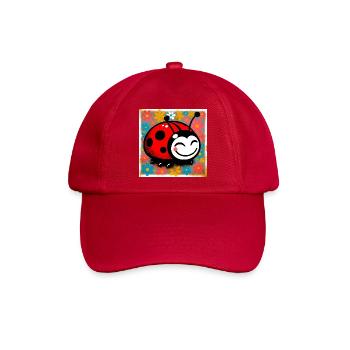 Marienkäfer - Baseballkappe - klassisch Rot - Vorne